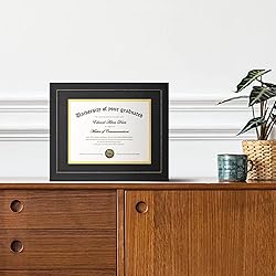 upsimples 11x14 Diploma Frame with High Definition