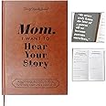 Mom, I Want to Hear Your Story, Mother's Autobiography Great Gifts For Mom, Leather Wrapped Hardback, Ribbon Bookmark Gold Gi