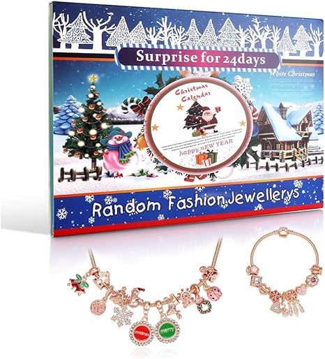 Amazon Co Jp アドベントカレンダー クリスマスカウントダウンカレンダー アドベントカレンダーブレスレット ネックレス クリスマスカレンダー Diy 24日クリスマスファッションジュエリー セット カウントダウンカレンダー 子供 ティーンズ ガールズ レディース