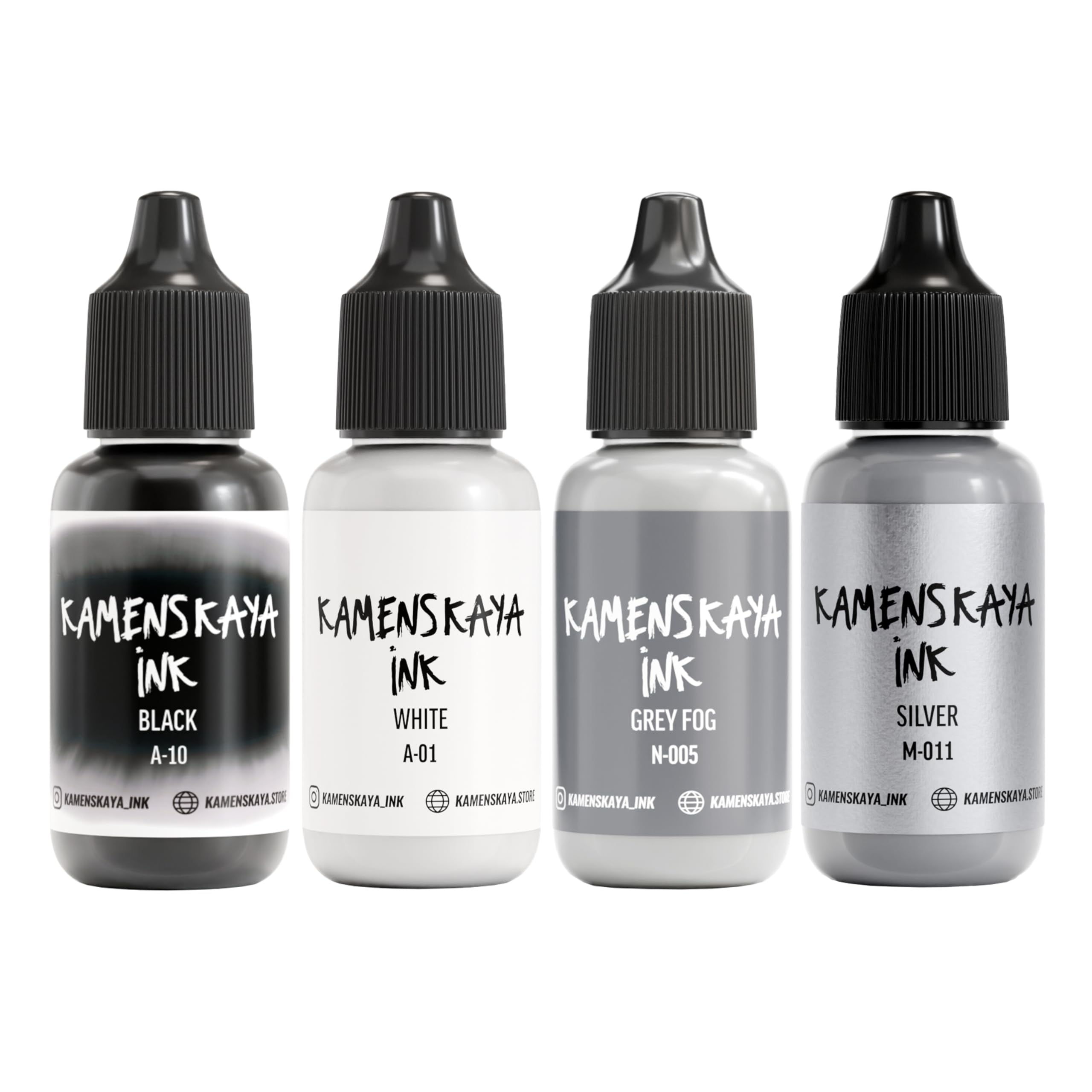 KAMENSKAYA Alcohol Ink Set #14 - Matched Color Combination of Alcohol Inks - 4 pcs. 0.51 fl oz (15 ml) Each — image 1