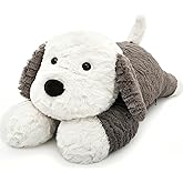 MaoGoLan 4lbs Dog Stuffed Animal for Adults Kids Hugging Pillow, Microwavable Plush Stuffed Animal with Removable Heating/Cooling Pad, 24 inch