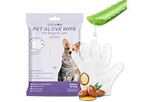 VVWVVW Dogs & Cats Cleaning Wipes- Cleaning, deodorizing and beautifying Bathing Wipes for Dogs and Cats，Suitable for Daily Care and Travel, no Rinse, odorless and Convenient