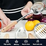 Home Hero Silicone Kitchen Utensil Set - 8 Piece Non-Stick Grey & Wood view 5