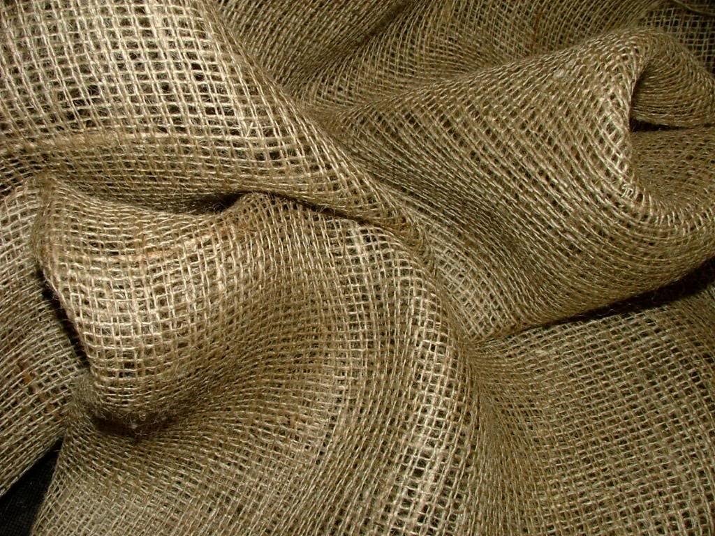 Pandoras Upholstery 1 Metre 8oz Weight 72" Extra Wide Frost Hessian Fabric, Brown