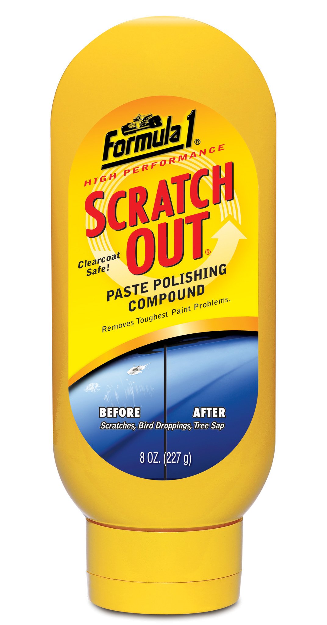 Formula 1 Scratch Out Car Wax Polish Paste (8 oz) Car Scratch Remover