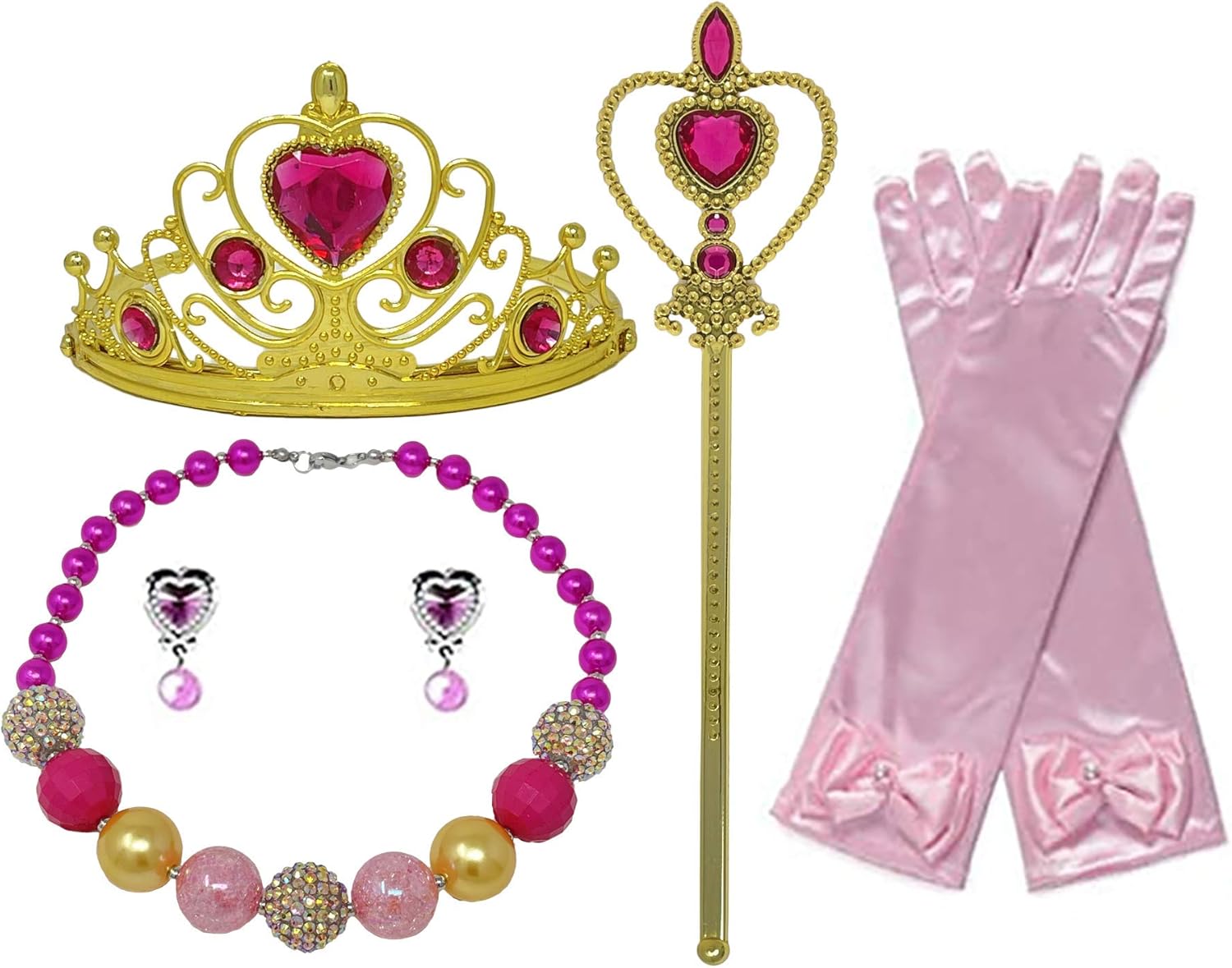 Romy's Collection Princess Toddler Girls Costume Dress Up Set: Clothing