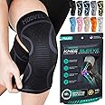 Modvel 2 Pack Knee Brace for Women & Men - Workout Knees Compression Sleeve for Knee Pain Relief Joint Support for ACL, Arthritis, Meniscus Tear Knees Brace for Sports, Rodilleras para Gym Fitness