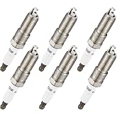BDFHYK LZTR5AGP Iridium Spark Plugs 6 Pack For Jeep Wrangler 3.8L V6 07-11 | Compatible with Chrysler Town &amp; Country 3.3L/3.8L V6 2001-2010, For Dodge Grand Caravan 2001-2010 3.3L/3.8L V6, OE 3381