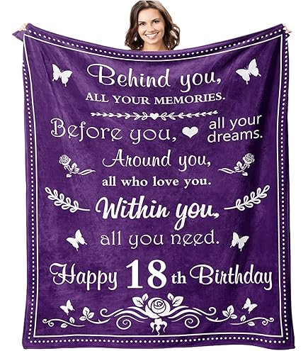 17th Birthday Throw Blanket – 50x60 Inch Flannel Fleece, HD Printed, Perfect Teen Gift - View #3