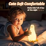 Anywin Lying Flat Duck Night Light – Soft Silicone Lamp, Rechargeable, Timer view 3
