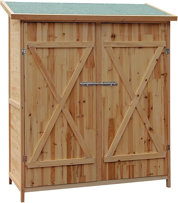 Cobertizo XXL Caseta Jardín Gabinete Herramientas Almacenaje Madera