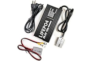 HERISKEER 24V 10A Lithium Battery Charger 29.2V LiFePO4 Battery Smart Charger with Anderson Connector LED Indicator Special for Lithium 24V LiFePO4 Deep Cycle Rechargeable 30AH-150AH Batteries Charger