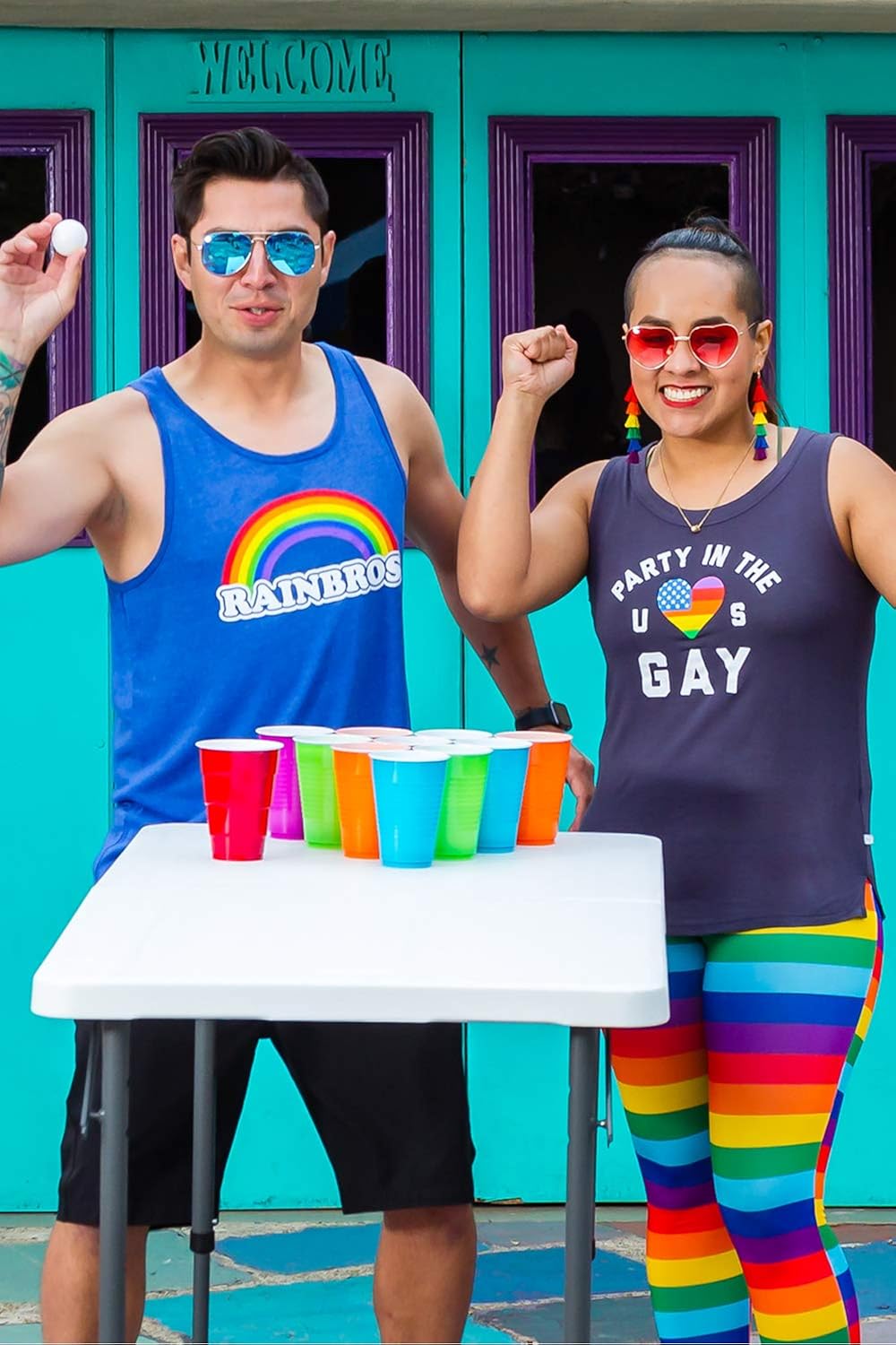 Fun and Loud Tank Tops for Pride, Festivals and Summer - Men's Cut: Clothing