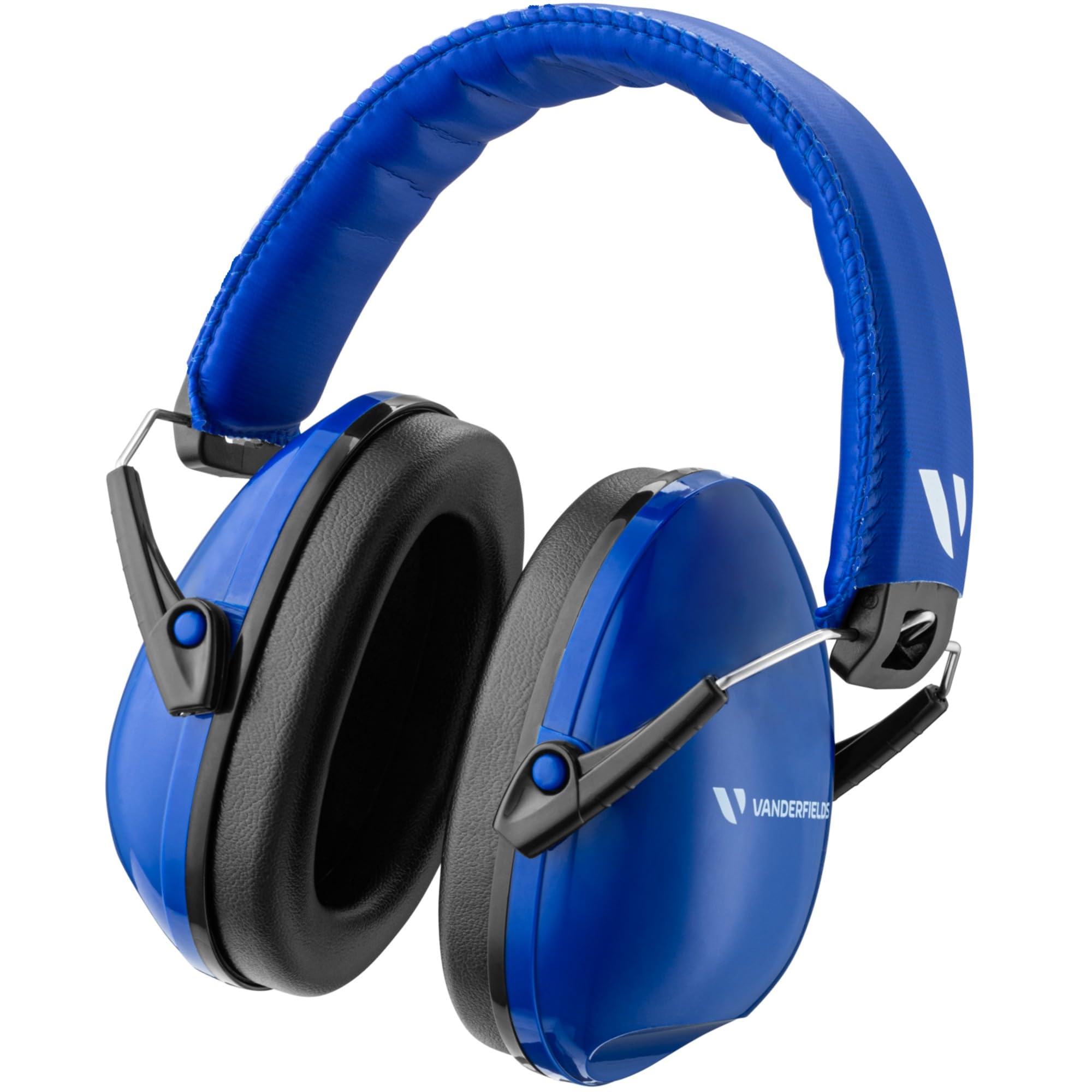 Vanderfields Premium Hearing Protection Ear Defenders - Broad Spectrum Sound Reduction 32 dB at 2K Hz Noise Cancelling - Headset Safety Noise Cancellation - Headphones Kids 3-12 - Dark Blue — image 1