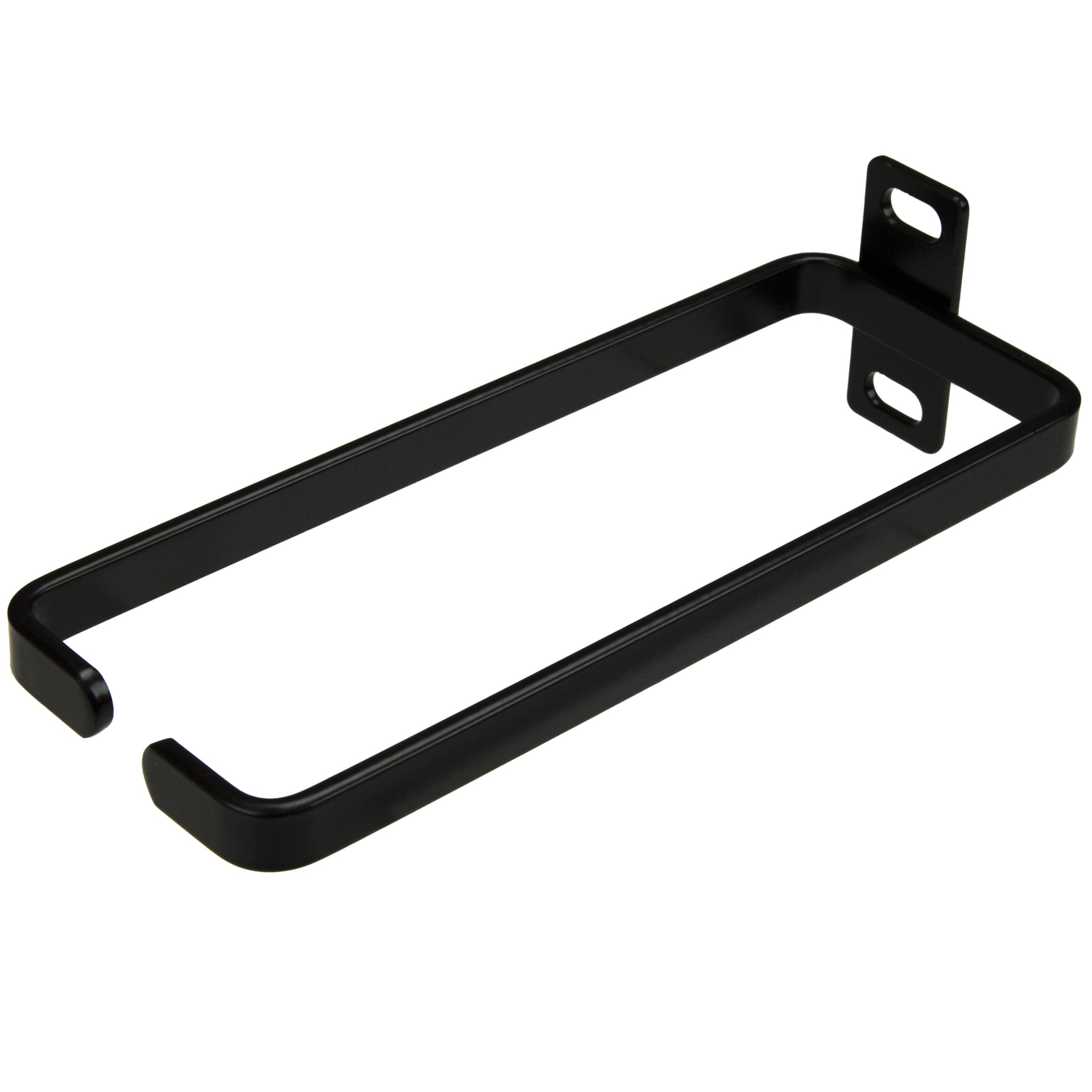 StarTech.com 1U Vertical 2.2 x 5.9in Server Rack Cable Management D-Ring Hook w/ Flexible Opening - Network Rack-Mount Cord Organizer Ring (CMHOOK1UL)