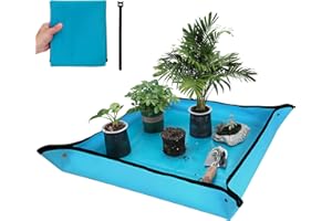 WORKPRO Repotting Mat for Indoor Plant Transplanting and Mess Control, 39.5" X 31.5" Thickened Waterproof Potting Mat, Square Planting Tray, Gardening Gifts for Plant Lovers