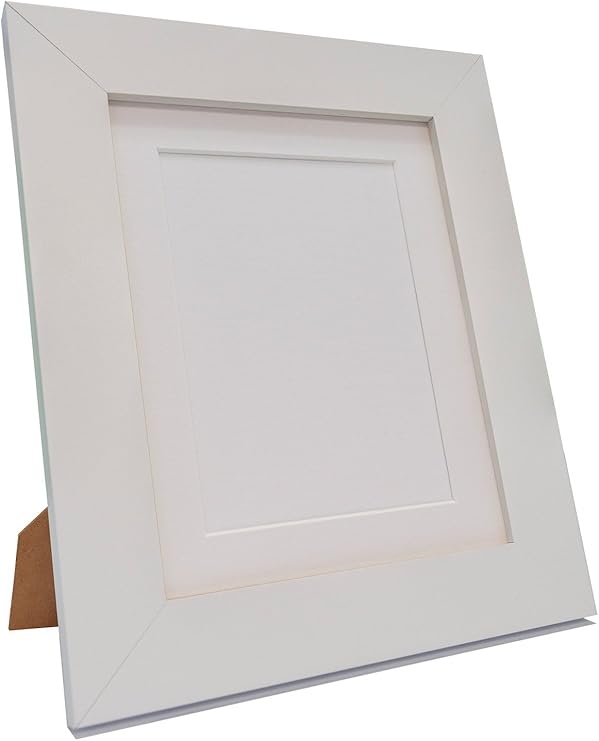 FRAMES BY POST Metro White Picture Photo Frame with White Mount 40 x