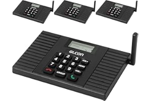 GLCON Two-Way Intercoms Wireless for Home - 4 Pack - Long Range Wireless Intercom System for Home, House, Business, Office, Hotel - Room to Room Intercom Communication System