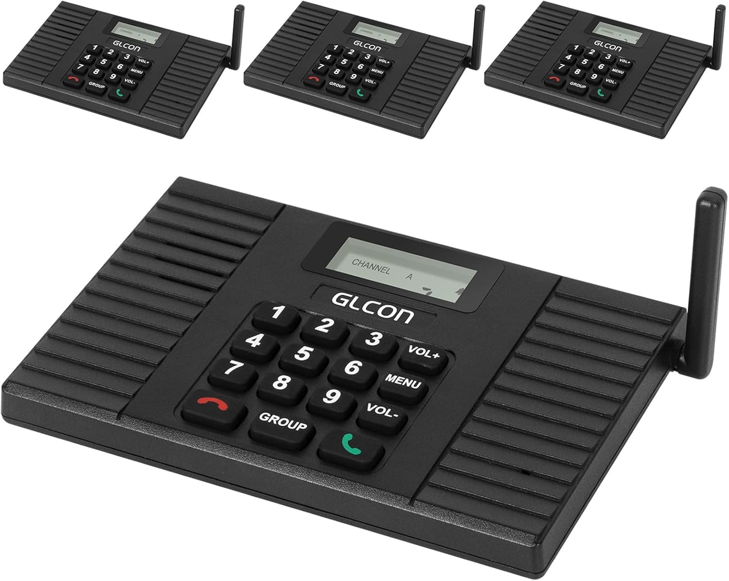 Photo 1 of Two-Way Intercoms Wireless for Home - 4 Pack - Long Range Wireless Intercom System for Home, House, Business, Office, Hotel - Room to Room Intercom Communication System
