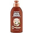 Garnier Whole Blends Sustainably Sourced Coconut Oil and Cocoa Butter Leave in Conditioner Treatment to Smooth and Control Fr