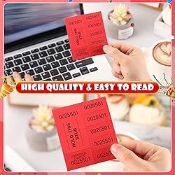 Kosiz 1000 Sheets 5 Bid Raffle Ticket Sheets