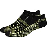 Columbia Men's Mapped No Show Socks 2 Pair, Black, One Size