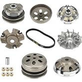 Fit for Gy6 150cc High Performance Clutch Set, Racing Scooter Variator,Fit for Gy6 125cc/150cc, for 152QMI/157QMJ Engine Scooter ATV, Including Variator and Clutch Assembly with 743 belt