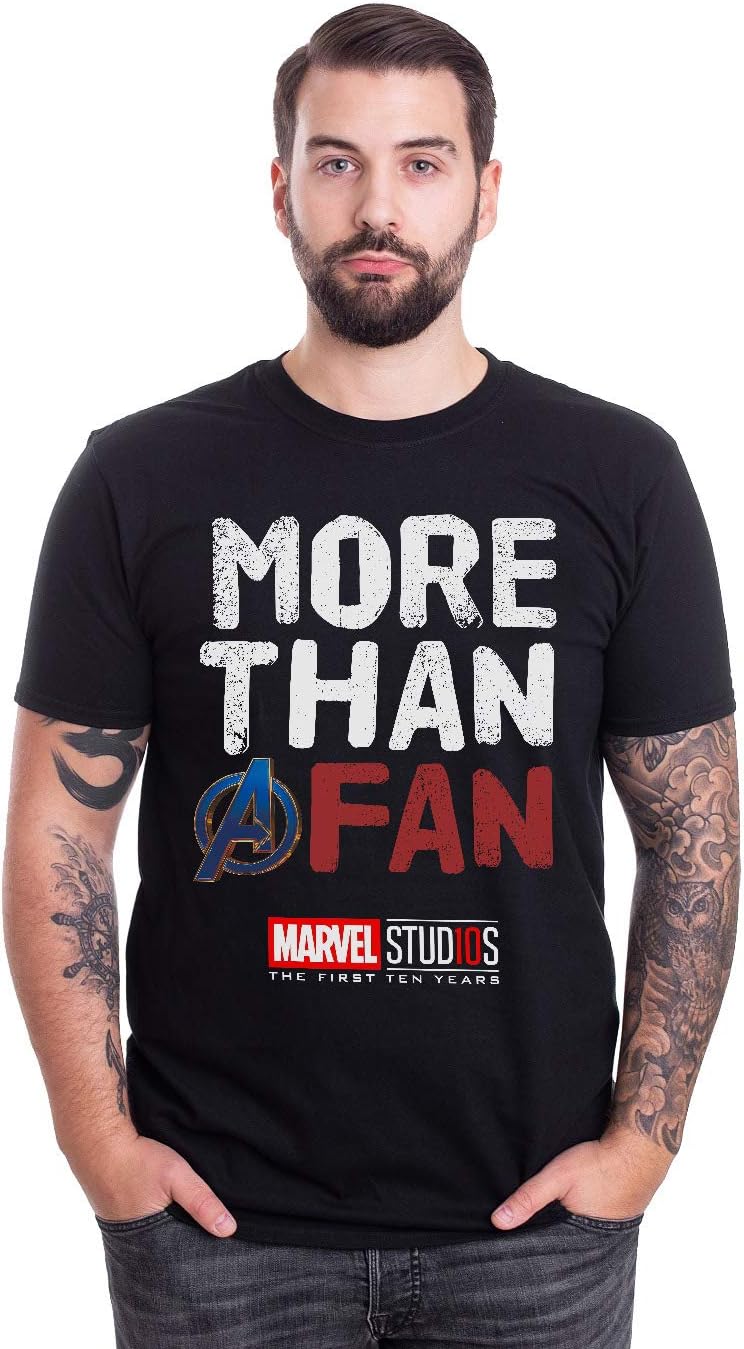 More Than A Fan Avengers End Game Marvel Studios Black T-Shirt