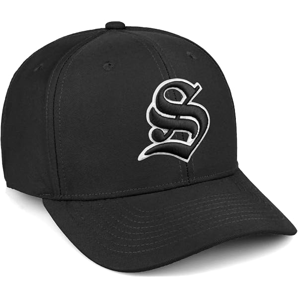 thumbnail image 2 of Daxton Structured Baseball Hat Cap Curved Visor Black Old... 2 of 9