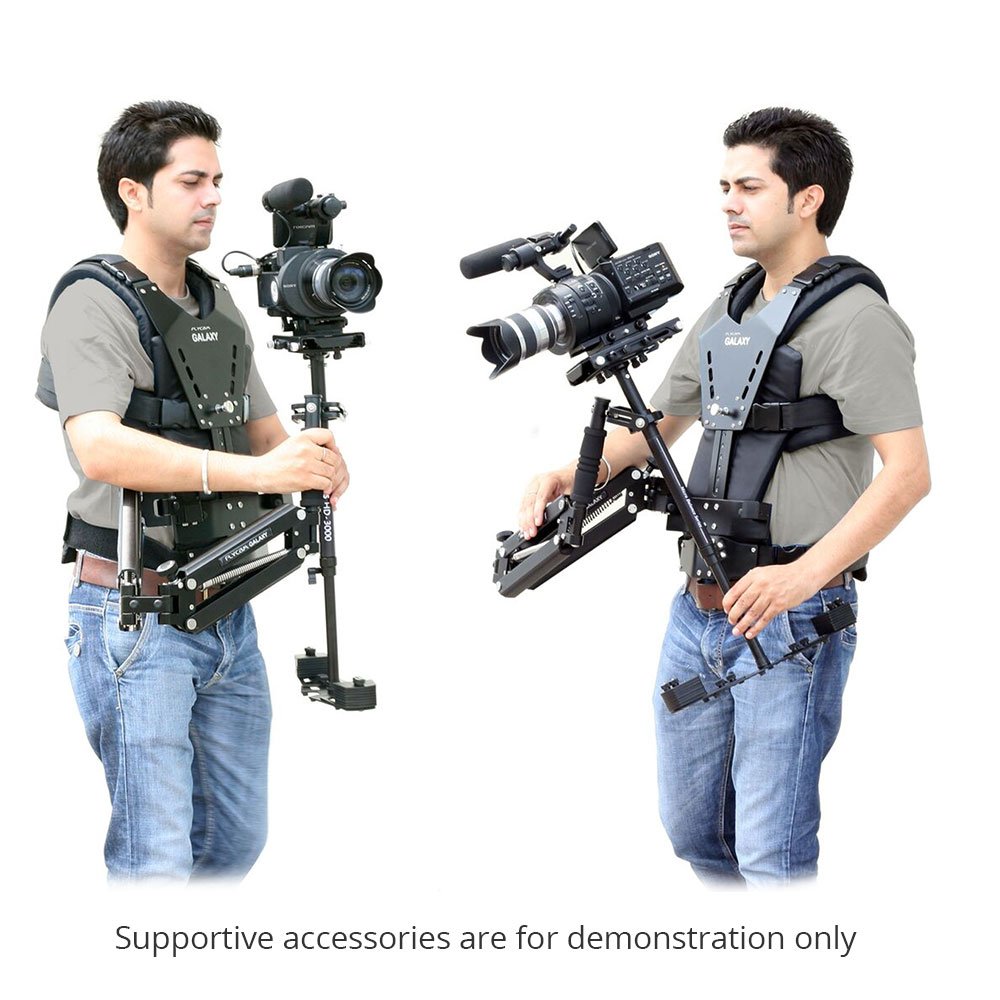 FLYCAM HD3000 Stabilizer with Galaxy Dual Arm & Body Vest Steadycam