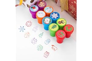 KESOTE Christmas Stamps for Kids, Assorted Self Ink Christmas Stampers Holiday Stamps for Kids Christmas Party Favor Treat Bag Fillers Chirstmas Stocking Stuffers