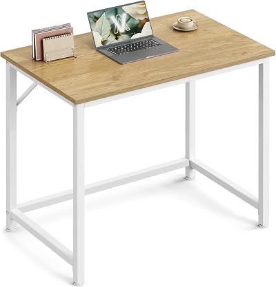 VASAGLE Computer Desk 80x50x76 cm Natural Oak White LWD038W70