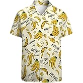 GADZILLE Hawaiian Shirt for Men Casual Button Down Shirt Short Sleeve Aloha Beach Shirt Party Shirt