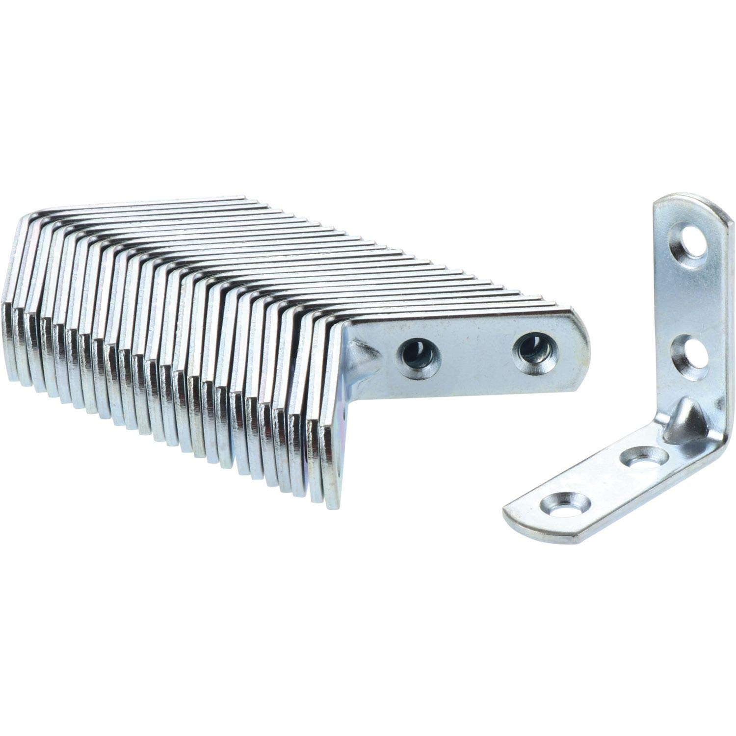 Secotec VAS138 Combination Square with 4 Screw Holes – 40 x 40 x 14 mm Steel Galvanised Pack of 25