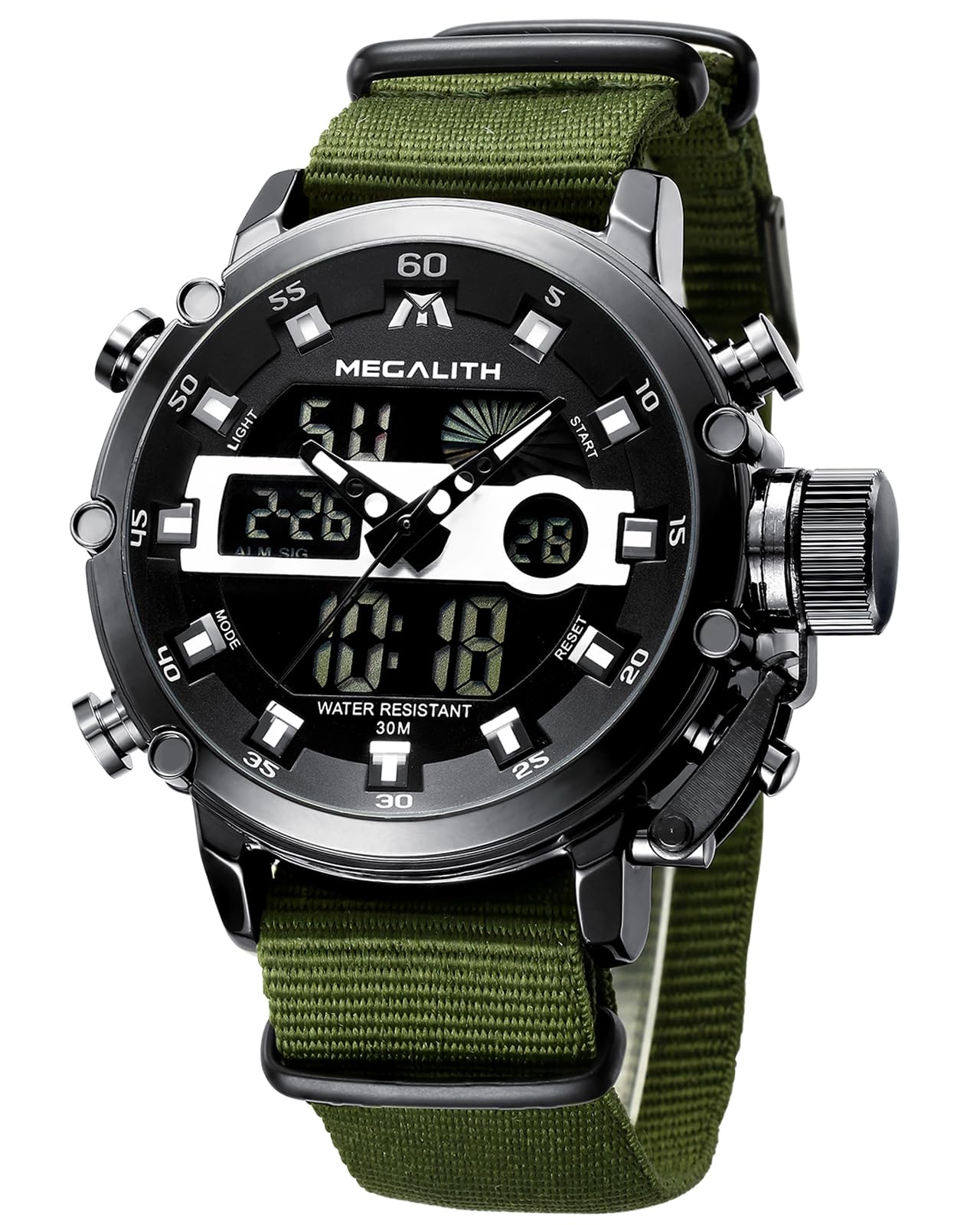 MEGALITH Digital Mens Watches Military: Sports Watches for Men Waterproof - Tactical Heavy Duty Gents Wrist Watch Stopwatch Alarm