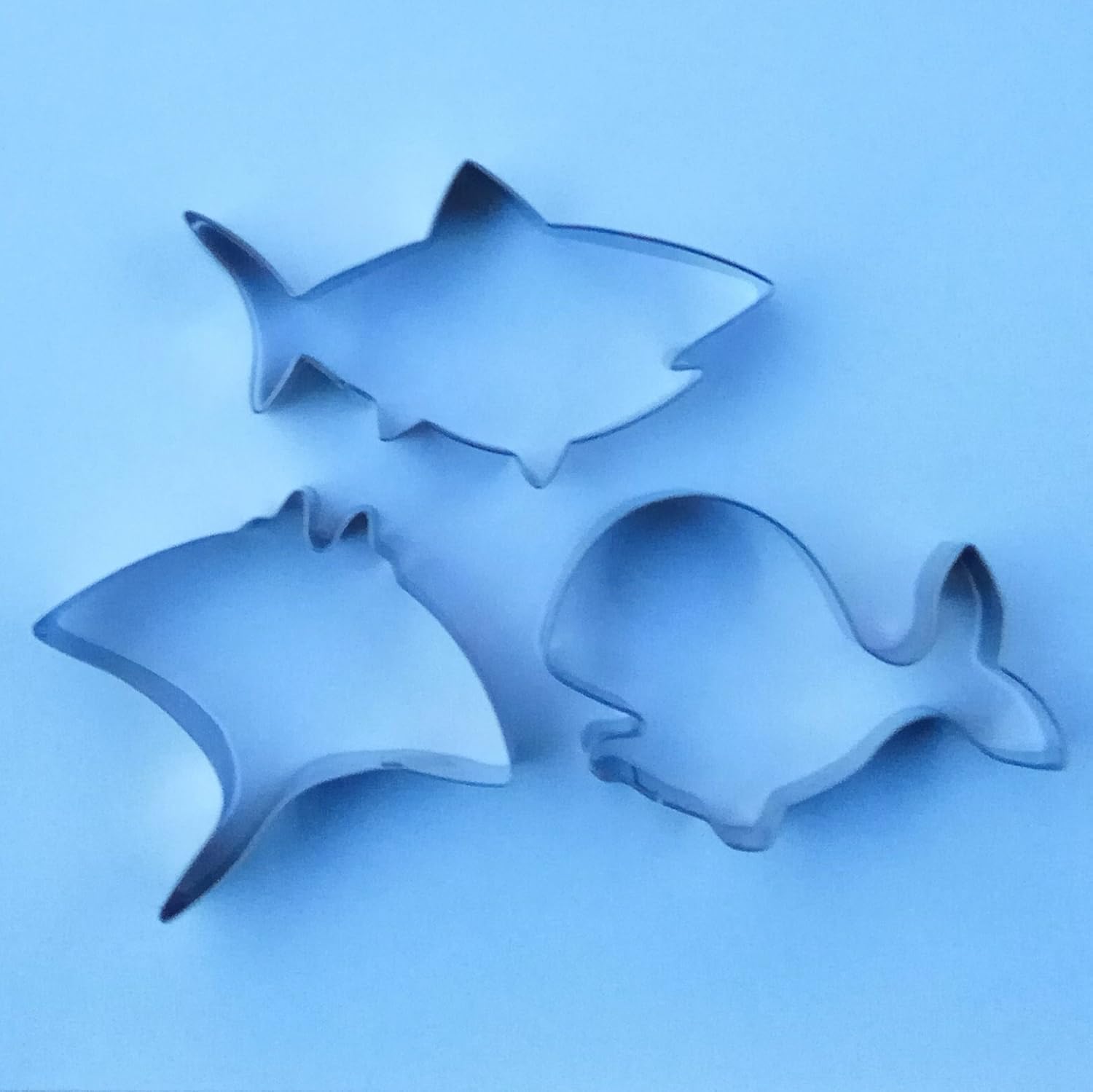 Ocean Sea Creature Whale Shark Stingray Cookie Cutter Biscuit Stainless Steel Baking Mold Set