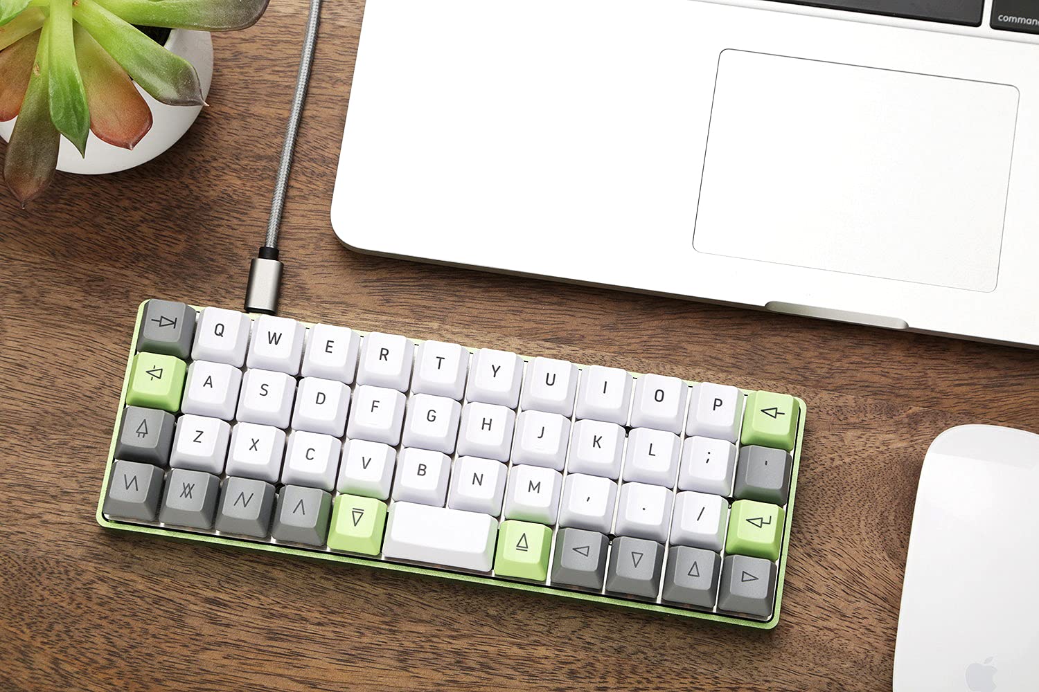 Drop Planck Mechanical Keyboard Kit V6 — DIY Compact 40% Ortholinear Layout, Kaihua Hotswap Sockets, Programmable PCB, USB-C, and Aluminum Case (Mid-Pro), Space Gray