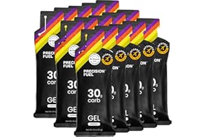 PRECISION HYDRATION Precision Fuel PF30 Energy Gels - Mild, Neutral Flavour Running Gels for Endurance Athletes, 30g Carbohydrate, Easy-to-Digest, Perfect for Running & Long-Duration Sports (Pack of 15)