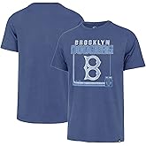 47 Brand MLB Men's Borderline Franklin Cooperstown Team Color Wordmark Primary Logo Short Sleeve Baseball T-Shirt