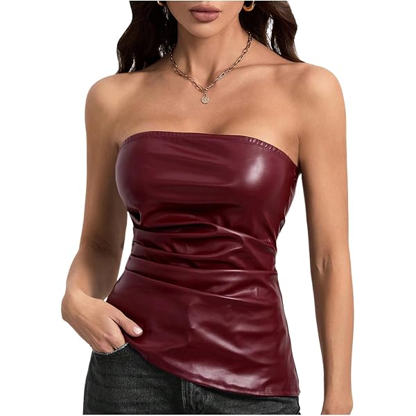 Haut Débardeur Sans Manches FORNARINA Rouge - Col Halter - Coton Extensible - Neuf Avec étiquettes