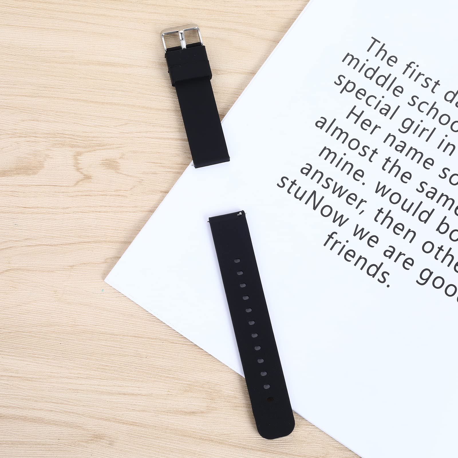 cobee Silicone Watch Bands 18mm 20mm 22mm Quick Release Replacement Watchbands Straps with Stainless Steel Buckle Soft Rubber Watch Band for Men