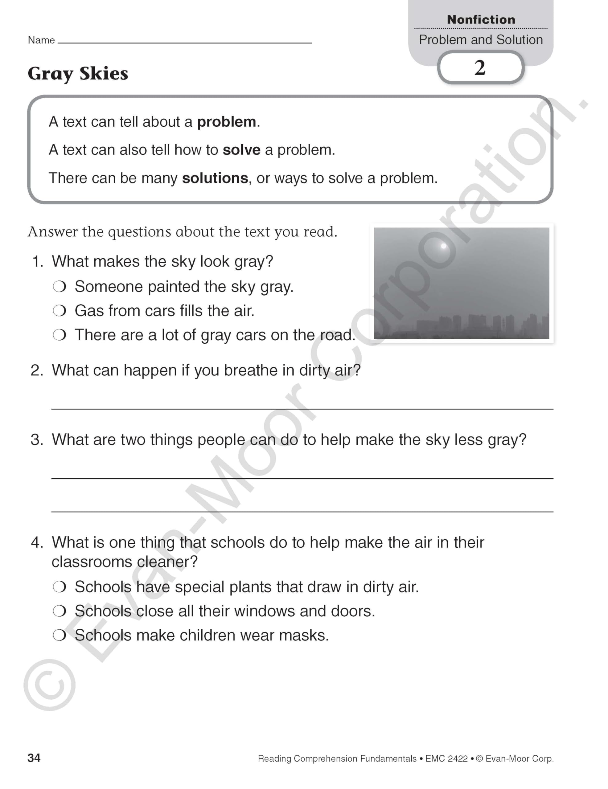 Evan-Moor Reading Comprehension Fundamentals, Grade 2