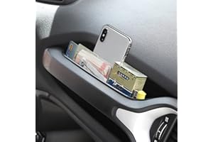 YOCTM GrabTray Interior Storage For Jeep Renegade 2015 2016 2017 2018 2019 2020 2021 2022 Co-pilot Grab Bar Storage Tray Organizer Box Phone Holder Accessories with Rubber Pad