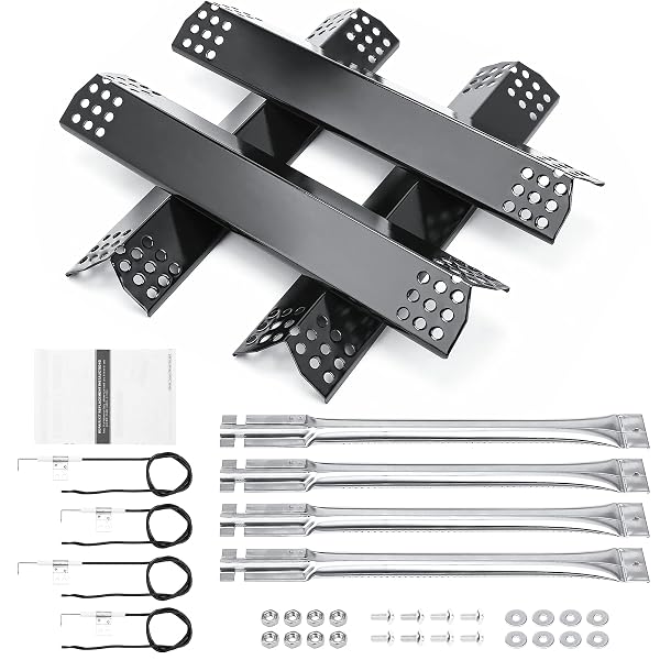 HISENCN GRILL PARTS FOR KITCHEN AID 720-0954, 720-0954GA, 720-0733, 720-0733A, 720-0745D, 730-0733, 730-0733A, 730-0954GA, HEAT TENT AND GRILL BURNER REPLACEMENT PARTS FOR KITCHEN AID 4 BURNER GRILL