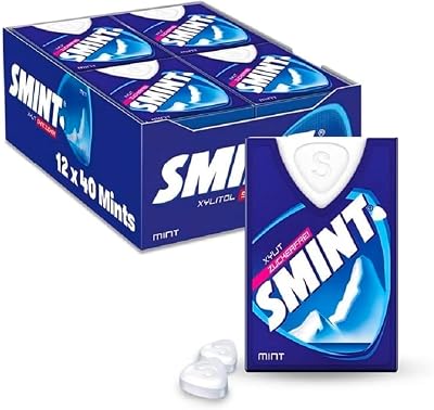Smint Peppermint Powermints 12 x 8 g Dispenser Suitable for Vegetarians