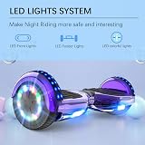 RCB 6.5 inch Hoverboards Bluetooth Speaker LED Lights Kids Adults view 3