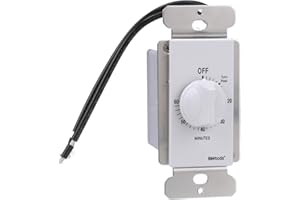 Woods 60 Minute Spring Wound Timer; White, 59717