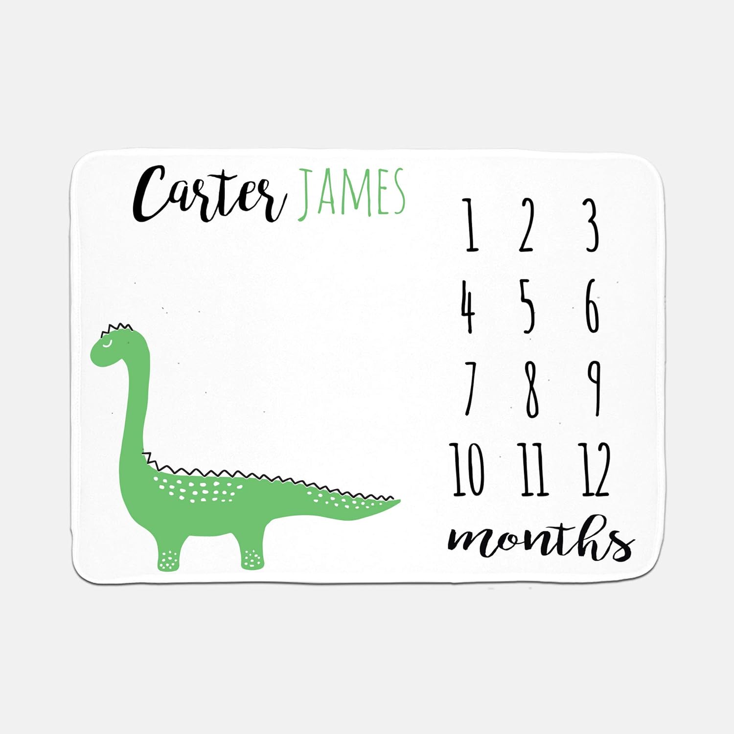 dinosaur milestone blanket