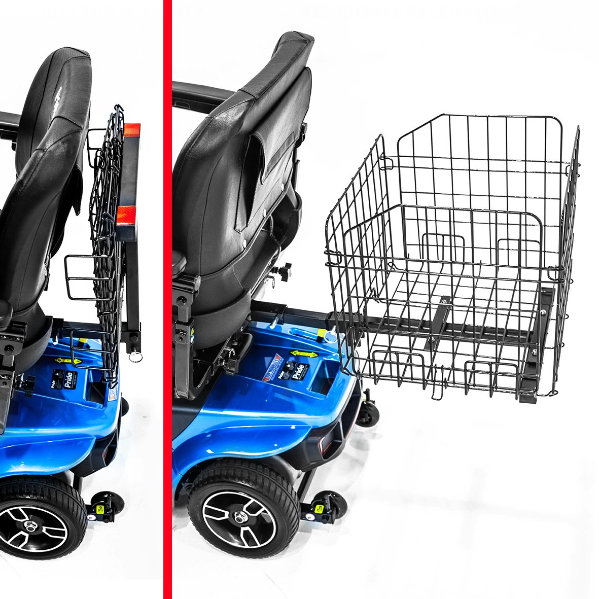 Challenger Mobility J950 Folding Rear Basket for Pride Mobility