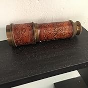 6" Brass Pirate Telescope With Case - Nautical Spyglass For Sailor Decor & Pirate Costumes